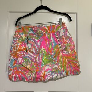 Colorful Lilly Pulitzer Mini Skirt with built in shorts